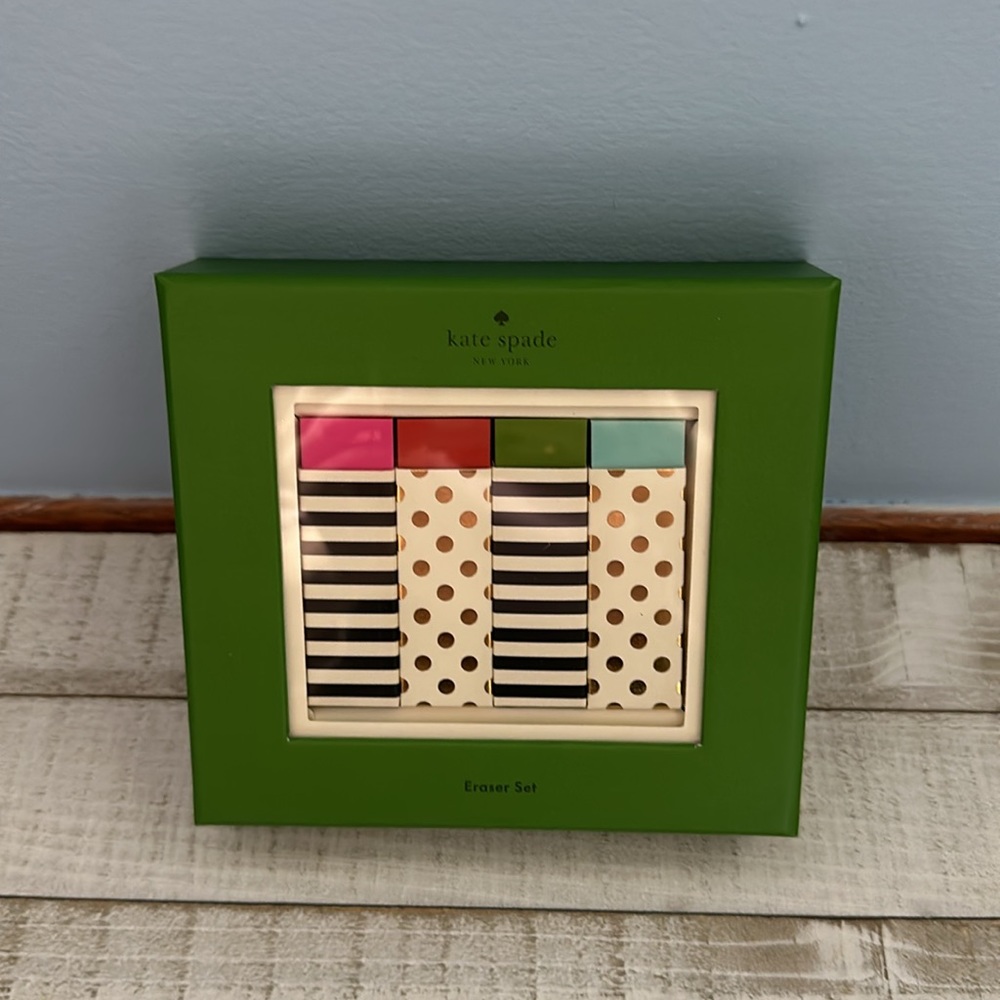 NIB Kate spade colored erasers set - Picture 1 of 7